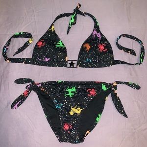 VS astrological print halter bikini size M